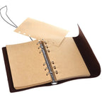 Carnet style rétro – Agenda, classeur et carnet de croquis – Couverture souple en cuir (14 x 10 cm) – coréenne
