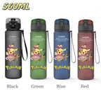 Bouteille d'eau 560 ML Anime Pokémon Pikachu Dracaufeu Miaouss, gourde en plastique portable