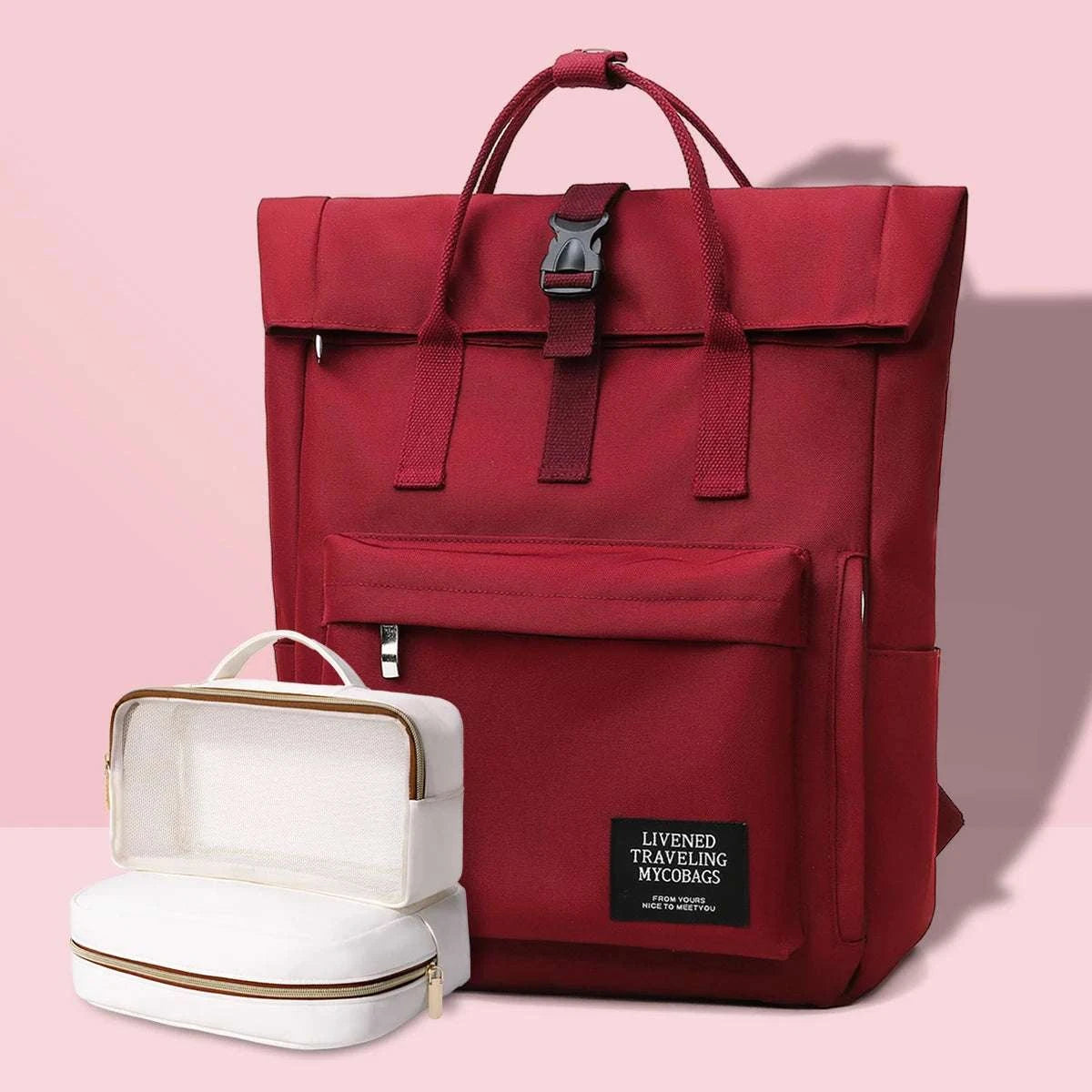 Sac à dos pour étudiante – Grand format, style original – Compartiment pour ordinateur portable 14 pouces – Modèle 2026