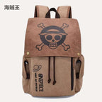 Sac à Dos Anime Grand Format – One Piece, Attack on Titan, Naruto, Demon Slayer – Cartable Toile pour Étudiants et Enfants – Cadeau Fan Manga