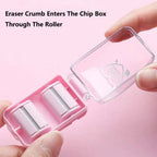 Mini-aspirateur de bureau portable pour ramasser les résidus de gomme.