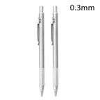 Ensemble de porte-mines métalliques (0,3 mm, 0,5 mm, 0,7 mm, 0,9 mm, 1,3 mm, 2,0 mm) – Mine HB