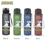 Bouteille d'eau 560 ML Anime Pokémon Pikachu Dracaufeu Miaouss, gourde en plastique portable