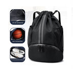Sac de basketball, sac de natation, sac de rangement femme à séparation sec/humide, sac à dos à cordon pour entraînement