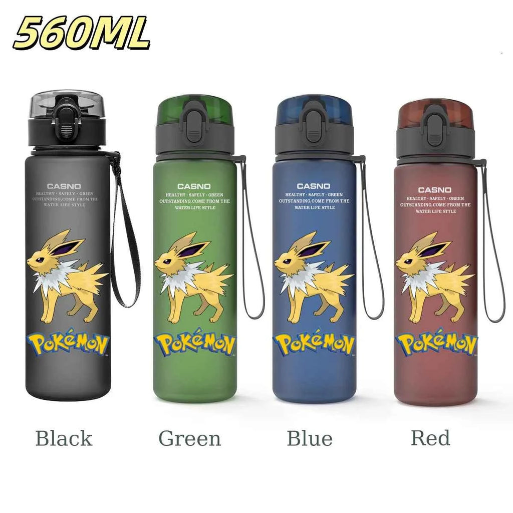 Bouteille d'eau 560 ML Anime Pokémon Pikachu Dracaufeu Miaouss, gourde en plastique portable