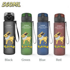 Bouteille d'eau 560 ML Anime Pokémon Pikachu Dracaufeu Miaouss, gourde en plastique portable