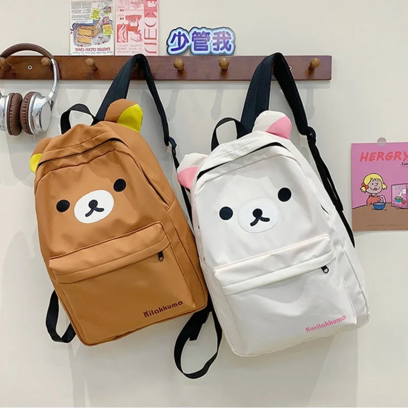 Sac à dos Rilakkuma (style kawaii) – Grande capacité