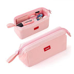 Trousse à crayons avec porte-stylo et étiquette – Trousse de rangement créative