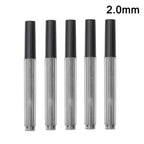 Ensemble de porte-mines métalliques (0,3 mm, 0,5 mm, 0,7 mm, 0,9 mm, 1,3 mm, 2,0 mm) – Mine HB