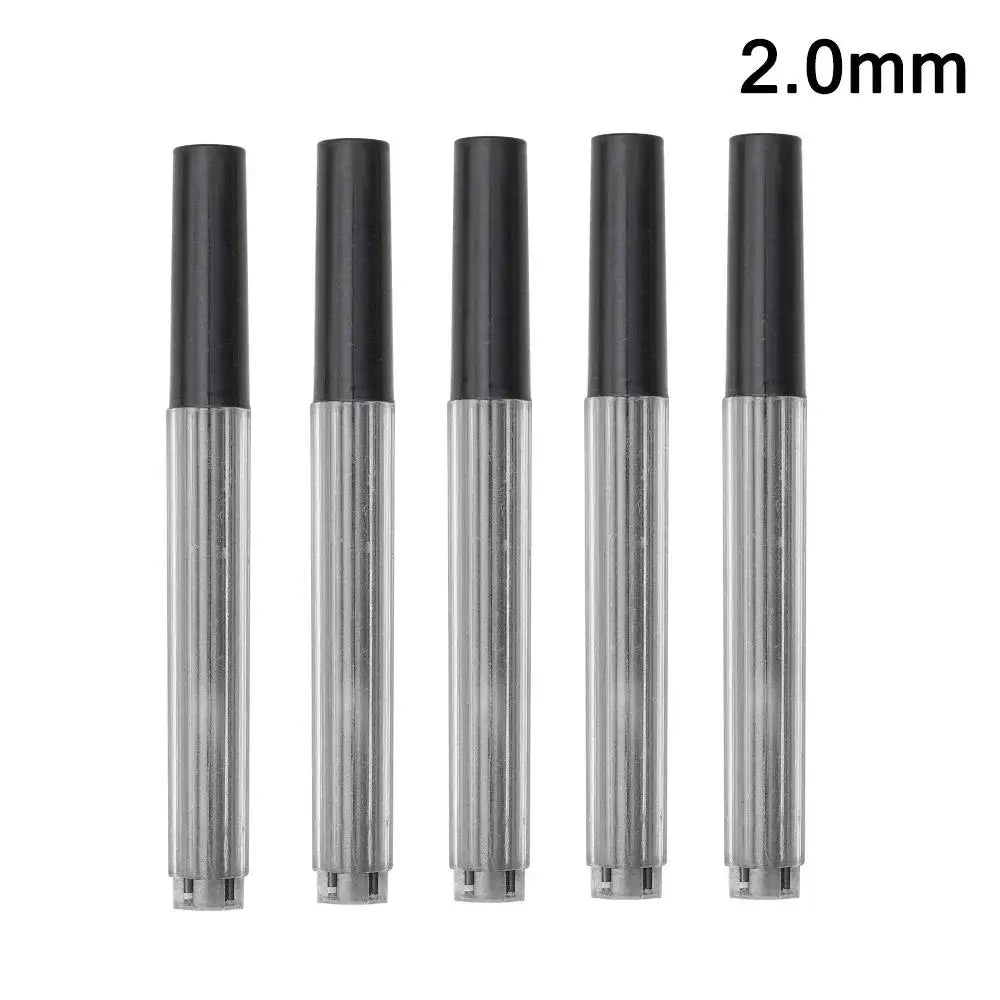 Ensemble de porte-mines métalliques (0,3 mm, 0,5 mm, 0,7 mm, 0,9 mm, 1,3 mm, 2,0 mm) – Mine HB