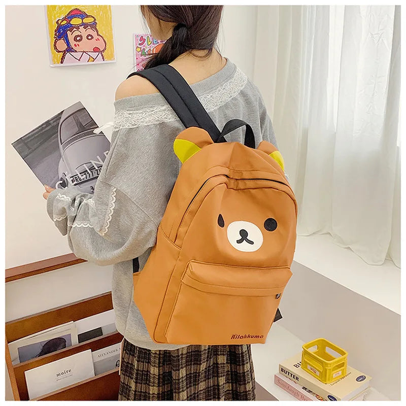 Sac à dos Rilakkuma (style kawaii) – Grande capacité