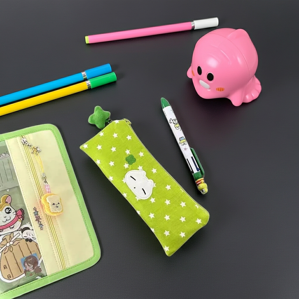 Trousse à crayons en filet multi-couches, multifonction