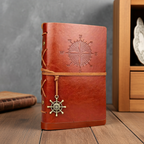 Carnet style rétro – Agenda, classeur et carnet de croquis – Couverture souple en cuir (14 x 10 cm) – coréenne