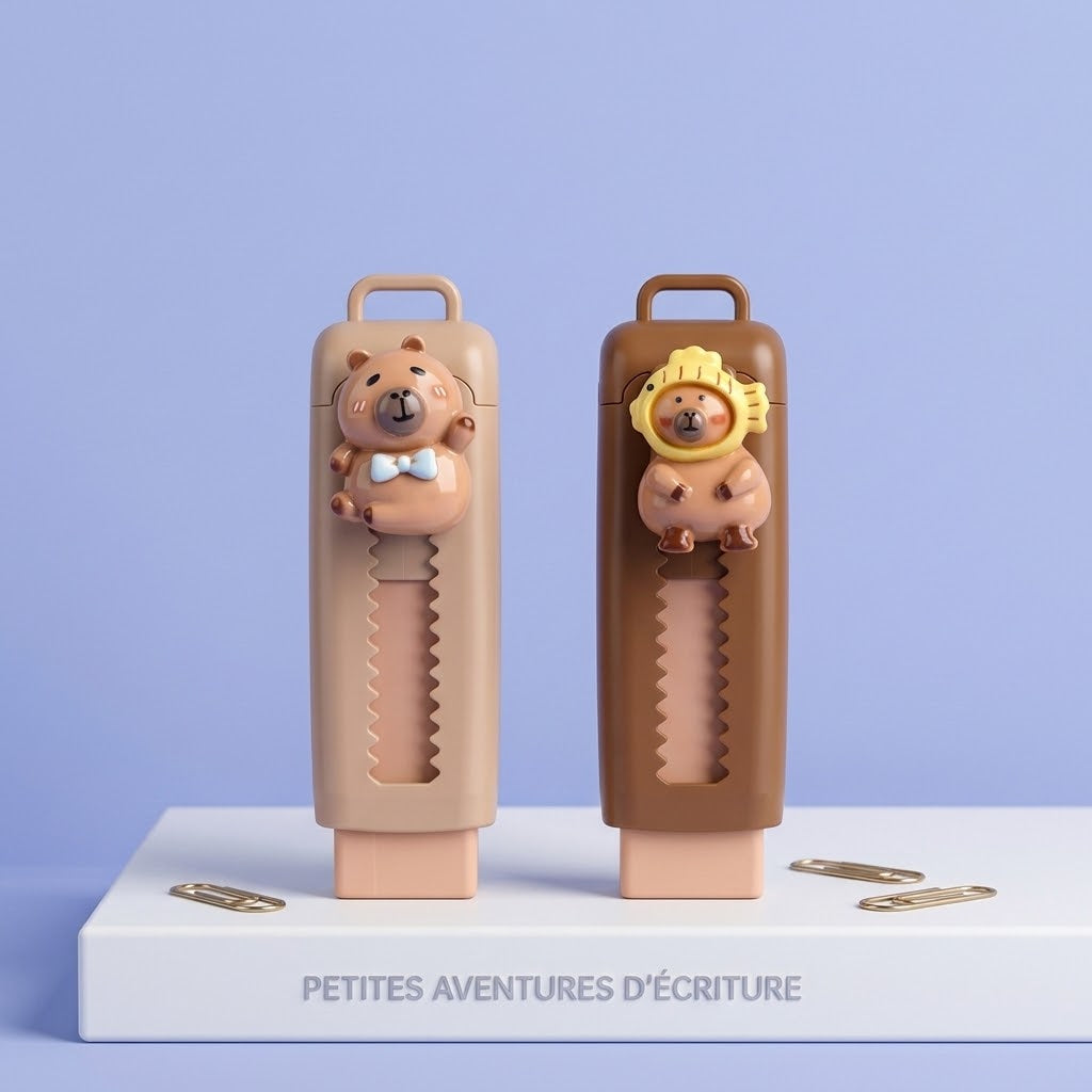 Gomme Kawaii Motif Capybara : L'Accessoire Fun qui Éveille la Créativité des Enfants